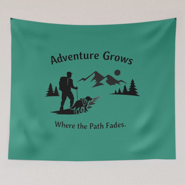 Artikelvorschau, Adventure Grows Hiking Dog Design entworfen und verkauft von LayercraftArt.
