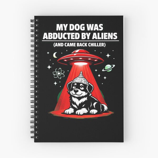 Item preview, My Dog Was Abducted by Aliens (And Came Back Chiller) – Absurd Funny Dog Minimalist T‑Shirt designed and sold by Timeless Junction.