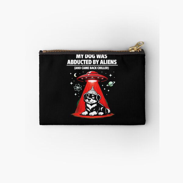 Item preview, My Dog Was Abducted by Aliens (And Came Back Chiller) – Absurd Funny Dog Minimalist T‑Shirt designed and sold by Timeless Junction.