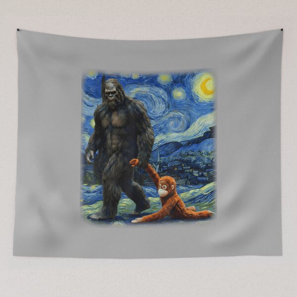 Item preview, Punch the Monkey Bigfoot Sasquatch Video Meme Baby Monkey designed and sold by ArleneRowe.