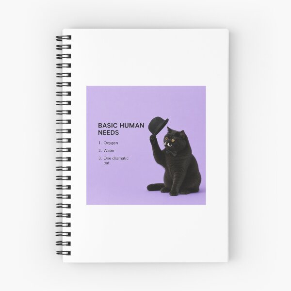 Item preview, Basic Human Needs Dramatic Cat designed and sold by LovelyCatGalaxy.