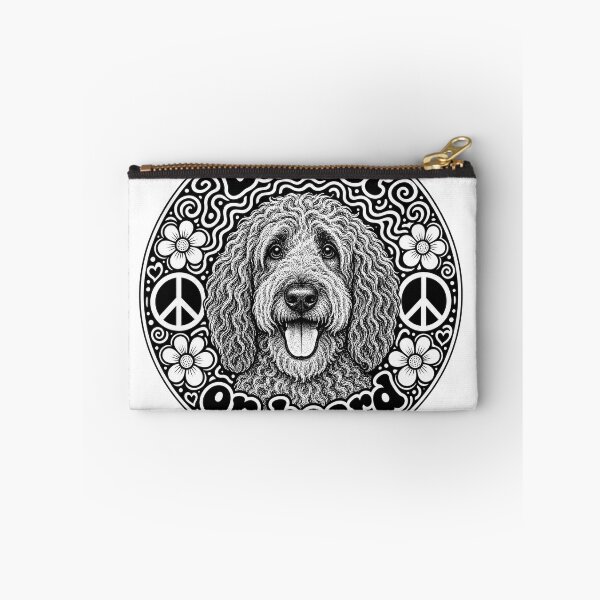 Item preview, sticker "Barbet on board" Hippie dog, peace designed and sold by barbastyle.
