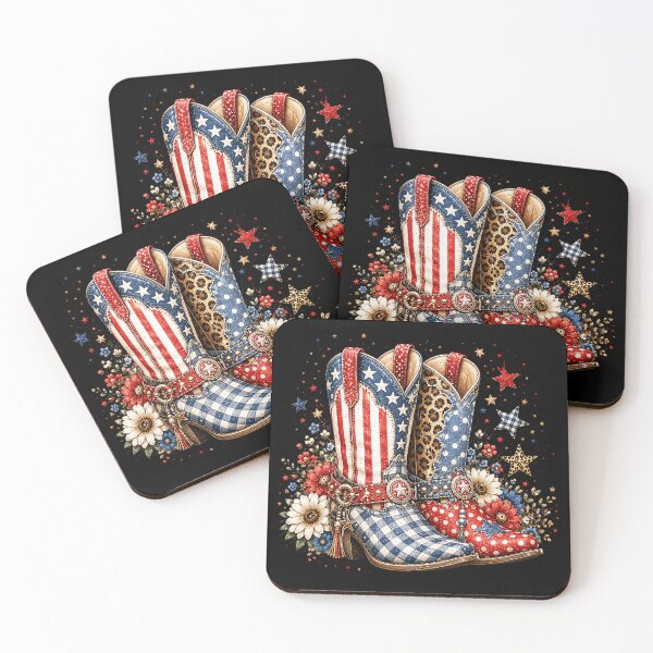 Item preview, 4th Of July Patriotic Cowgirl Boots designed and sold by EfiKrios.