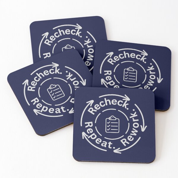 Item preview, Recheck Rework Repeat Audit Humor Accounting Workflow Meme Design designed and sold by FCA SIR MERCH .
