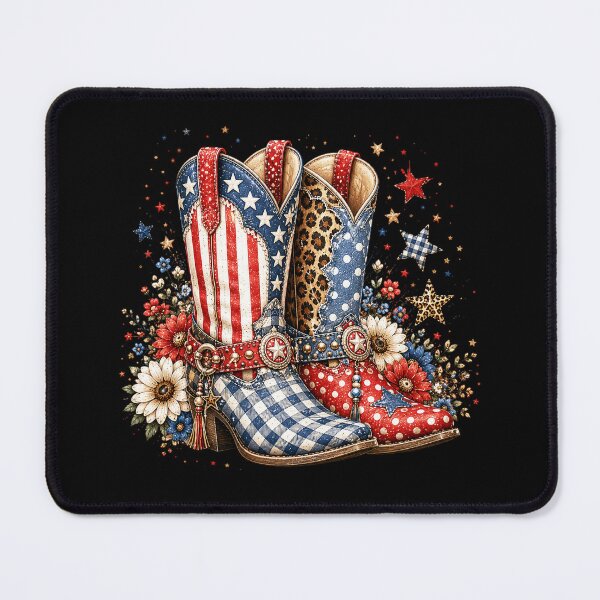 Item preview, 4th Of July Patriotic Cowgirl Boots designed and sold by EfiKrios.