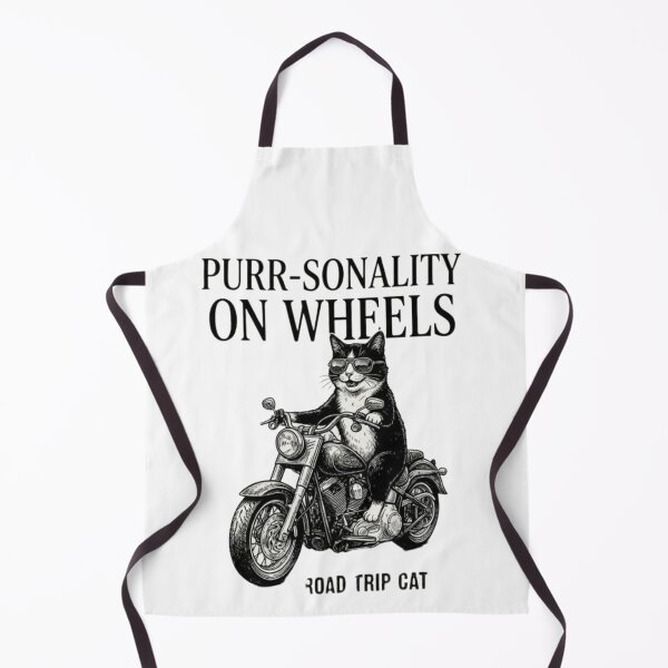 Item preview, Biker Cat Riding Motorcycle Cat Lover Purr - sonality On Wheels Road Trip Cat Tshirt designed and sold by Dev Mode.