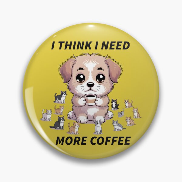 Item preview, Cute Puppy Coffee Break Cartoon Dog With Kittens designed and sold by Idrojibz.
