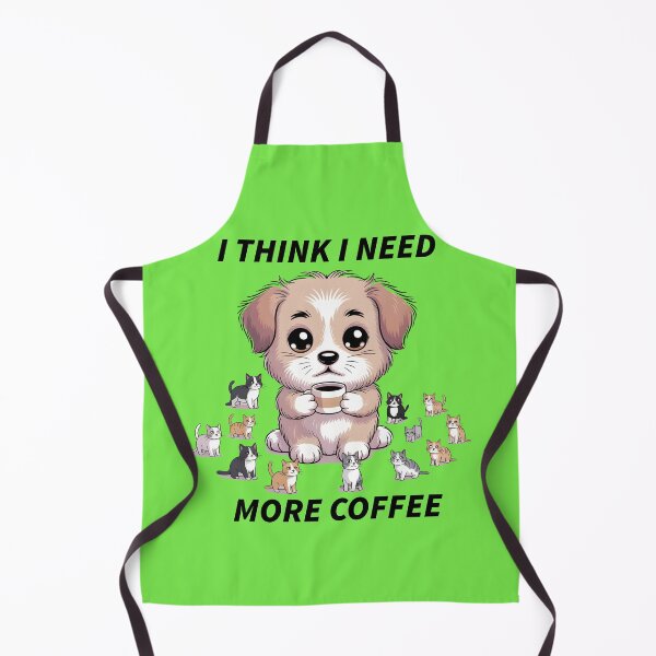 Item preview, Cute Puppy Coffee Break Cartoon Dog With Kittens designed and sold by Idrojibz.