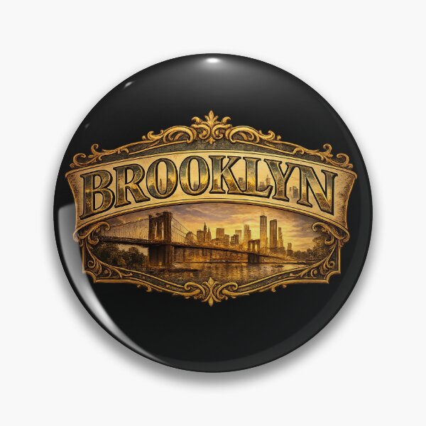 Item preview, Vintage Brooklyn Skyline Typography designed and sold by Les-Ink-Studio.