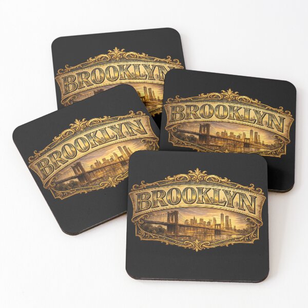 Item preview, Vintage Brooklyn Skyline Typography designed and sold by Les-Ink-Studio.