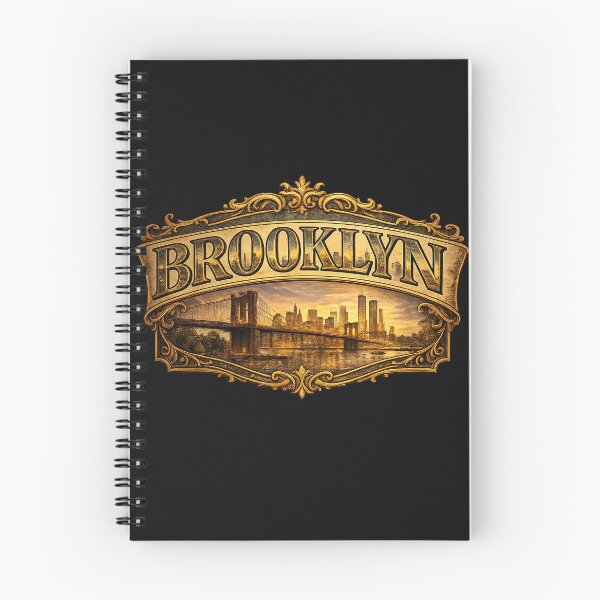 Item preview, Vintage Brooklyn Skyline Typography designed and sold by Les-Ink-Studio.