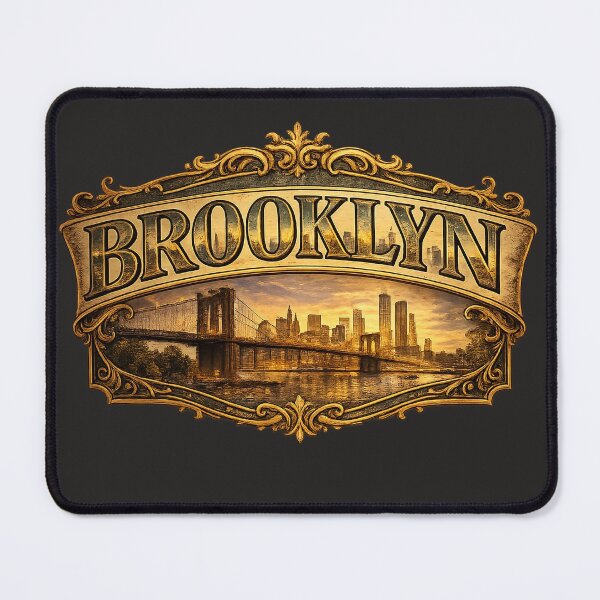 Item preview, Vintage Brooklyn Skyline Typography designed and sold by Les-Ink-Studio.