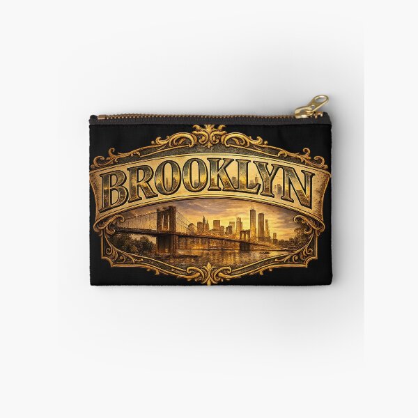 Item preview, Vintage Brooklyn Skyline Typography designed and sold by Les-Ink-Studio.