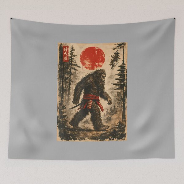 Item preview, Samurai Bigfoot Japanese Vintage Art Gifts Men Women Boy Kid designed and sold by ArleneRowe.