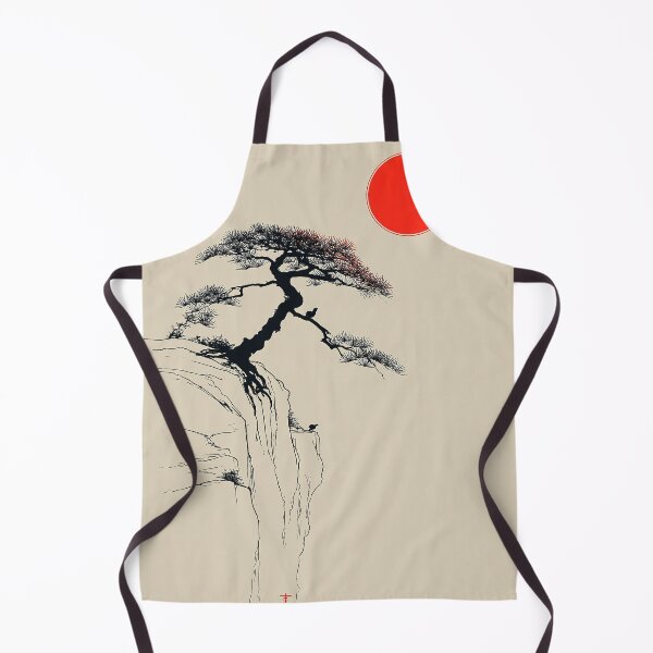 Item preview, Bonsai Tree Red Sun Japanese Ink designed and sold by Visual Foundry.
