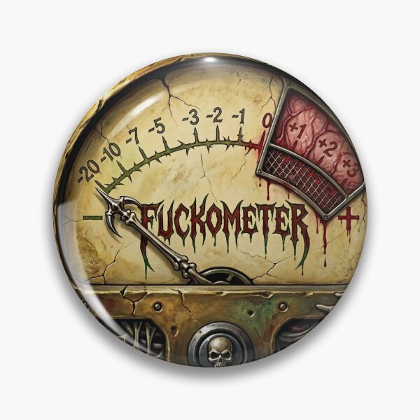 Item preview, Fuckometer Sticker designed and sold by SignalStatic.