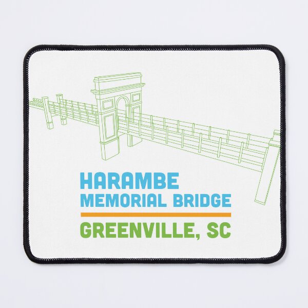 Item preview, Harambe Memorial Bridge Mauldin, SC designed and sold by G-Vegas Mercantile.