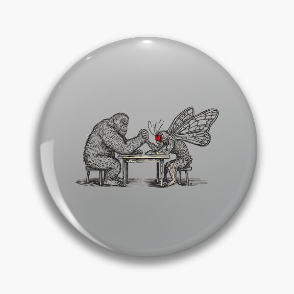 Item preview, Bigfoot vs Mothman Funny Cryptid Arm Wrestling for Men Women designed and sold by mjohnson9.