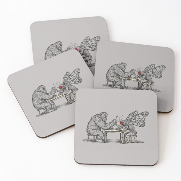 Item preview, Bigfoot vs Mothman Funny Cryptid Arm Wrestling for Men Women designed and sold by mjohnson9.