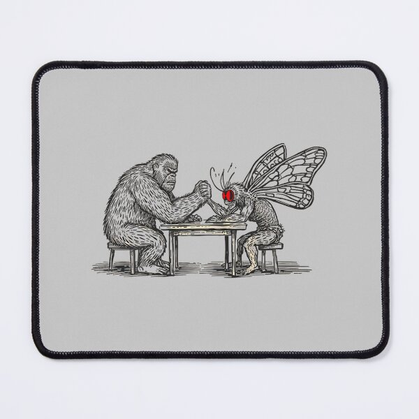 Item preview, Bigfoot vs Mothman Funny Cryptid Arm Wrestling for Men Women designed and sold by mjohnson9.