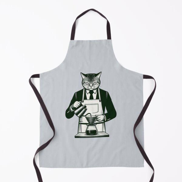 Item preview, Barista Cat – Whimsical Coffee Brewing Design designed and sold by Dogandesighn.