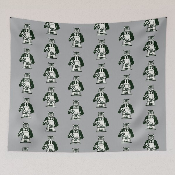 Item preview, Barista Cat – Whimsical Coffee Brewing Design designed and sold by Dogandesighn.
