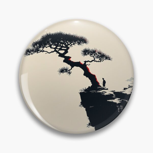 Item preview, Bonsai Tree Contemplation Red Sun designed and sold by Visual Foundry.