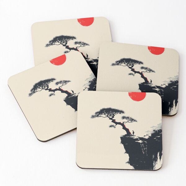 Item preview, Bonsai Tree Contemplation Red Sun designed and sold by Visual Foundry.