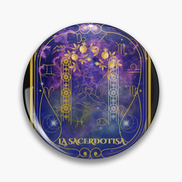 Item preview, The High Priestess - Cradle of Intuition (No. II) Art Nouveau Tarot designed and sold by Diseño que alegran tu día.