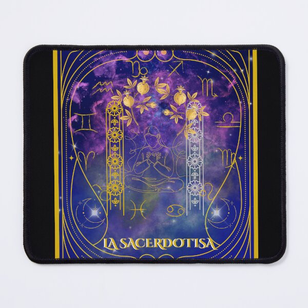 Item preview, The High Priestess - Cradle of Intuition (No. II) Art Nouveau Tarot designed and sold by Diseño que alegran tu día.