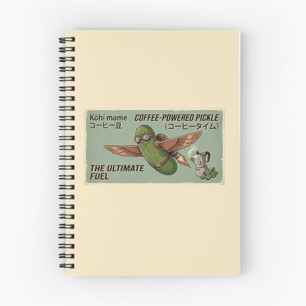 Item preview, Coffee-Powered Pickle - The Ultimate Fuel Retro Design designed and sold by Mex Power.