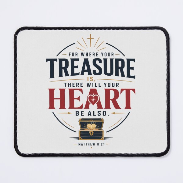 Item preview, For Where Your Treasure Is, There Will Your Heart Be Also – Matthew 6:21 designed and sold by Airimo.