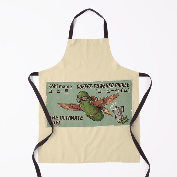 Item preview, Coffee-Powered Pickle - The Ultimate Fuel Retro Design designed and sold by Mex Power.