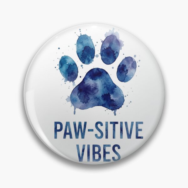 Item preview, Pawsitive Vibes Watercolor Dog Paw Art designed and sold by GiggleInkTees.