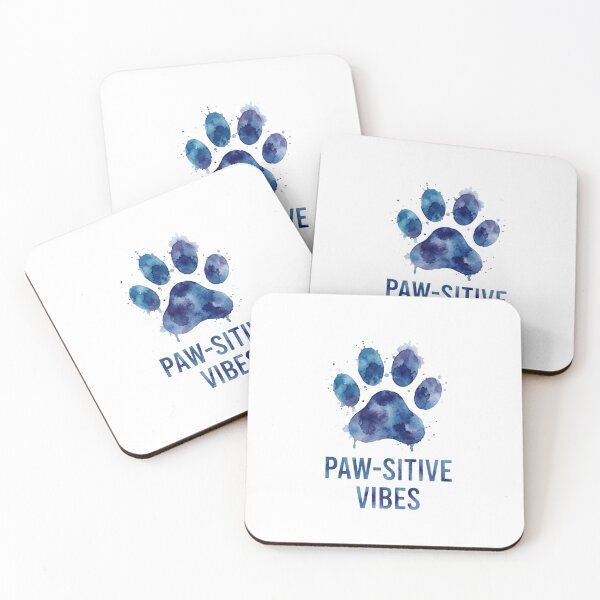 Item preview, Pawsitive Vibes Watercolor Dog Paw Art designed and sold by GiggleInkTees.