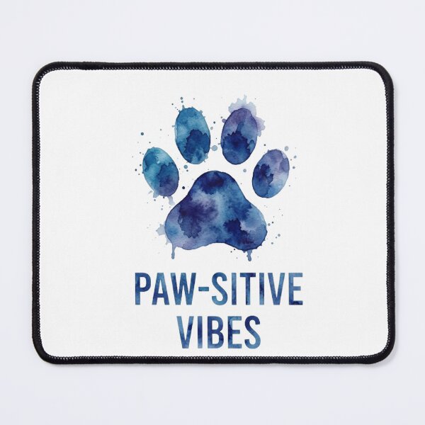 Item preview, Pawsitive Vibes Watercolor Dog Paw Art designed and sold by GiggleInkTees.