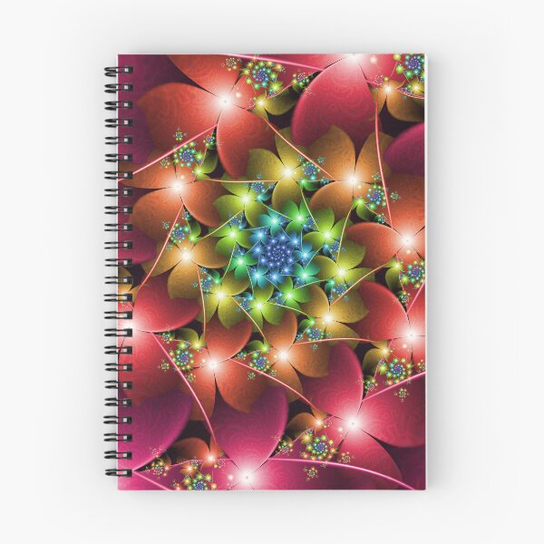 Item preview, Cosmic Flower Spiral Abstract Digital Art designed and sold by pinkal.