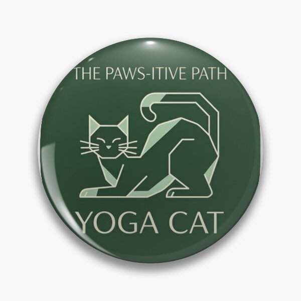 Item preview, Cat Yoga Gift Funny Yoga Cat Shirt Paws-itive Path Minimalist Geometric Cat Lover designed and sold by Dev Mode.