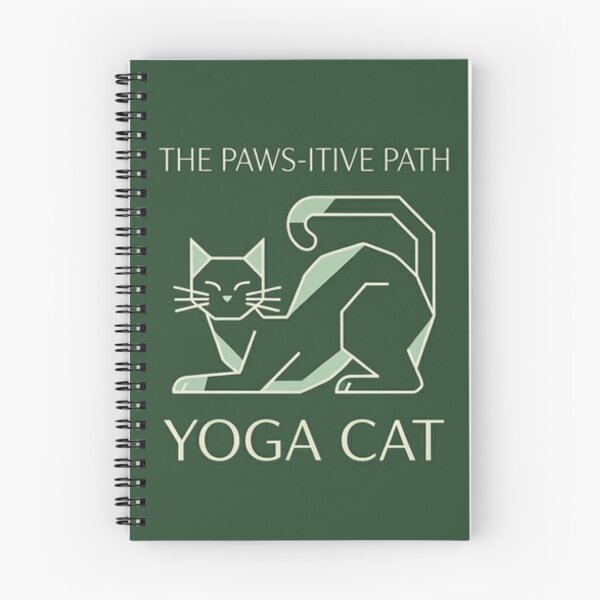 Item preview, Cat Yoga Gift Funny Yoga Cat Shirt Paws-itive Path Minimalist Geometric Cat Lover designed and sold by Dev Mode.