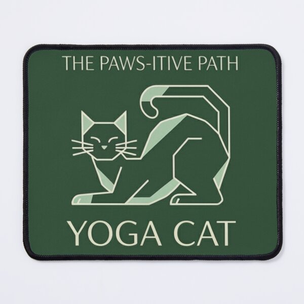 Item preview, Cat Yoga Gift Funny Yoga Cat Shirt Paws-itive Path Minimalist Geometric Cat Lover designed and sold by Dev Mode.