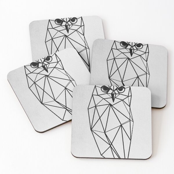 Item preview, Geometric Owl Line Art Illustration designed and sold by Visual Foundry.