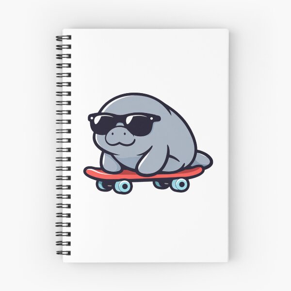 Item preview, Manatee On Skateboard With Sunglasses Cute Funny Animal designed and sold by Owcomm.