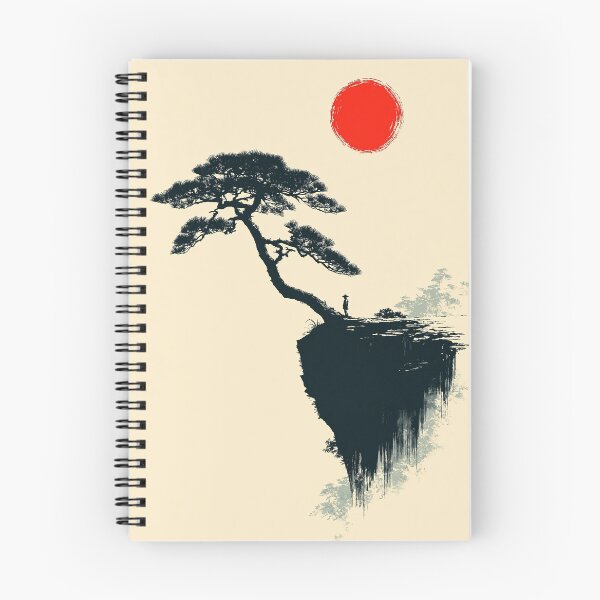 Item preview, Solitary Tree on Cliff with Red Sun designed and sold by Visual Foundry.