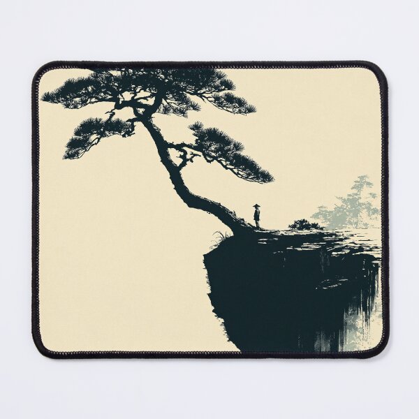 Item preview, Solitary Tree on Cliff with Red Sun designed and sold by Visual Foundry.