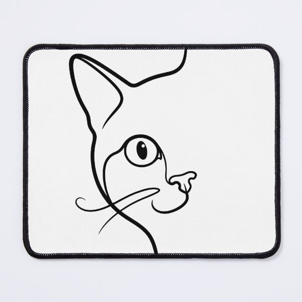 Item preview, Curious Minimal Cats – Cute Abstract Line Art Design designed and sold by andry01.