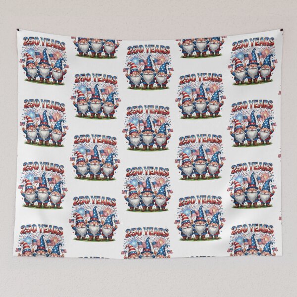 Item preview, 4th Of July 250th Anniversary Patriotic Gnomes designed and sold by EfiKrios.