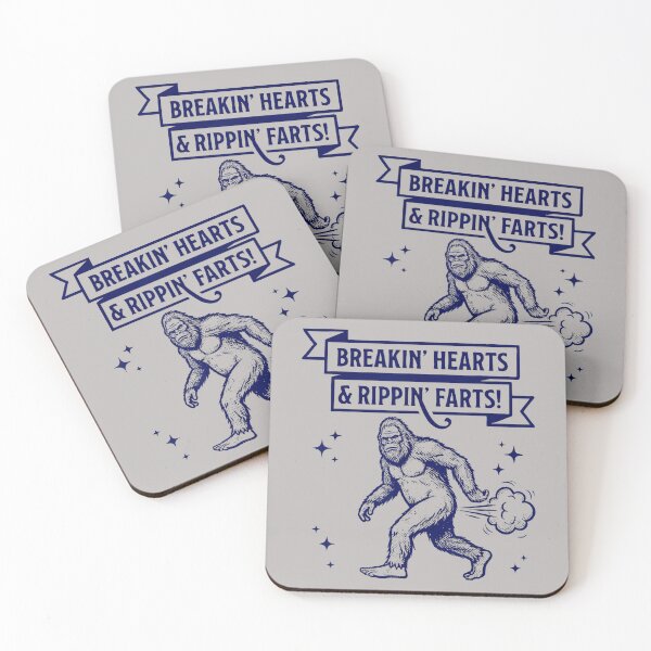 Item preview, Breakin Hearts Rippin Farts Bigfoot Hiking Cryptid Sasquatch designed and sold by mjohnson9.