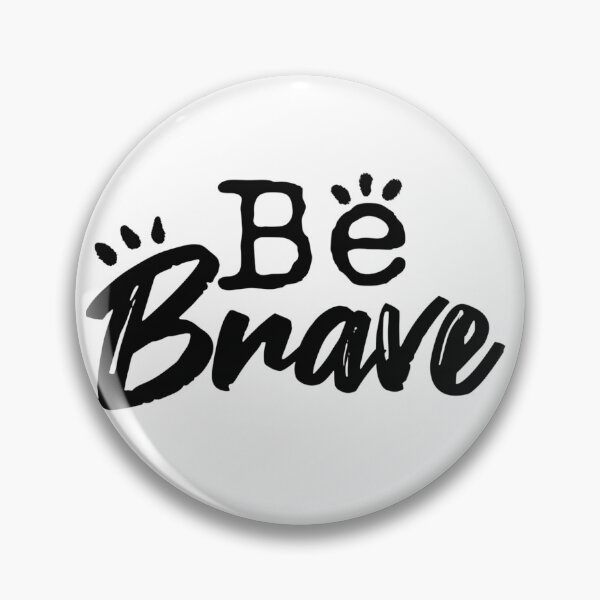 Item preview, Be Brave - Bold Urban Brush Lettering Motivational Quote designed and sold by zelinora.