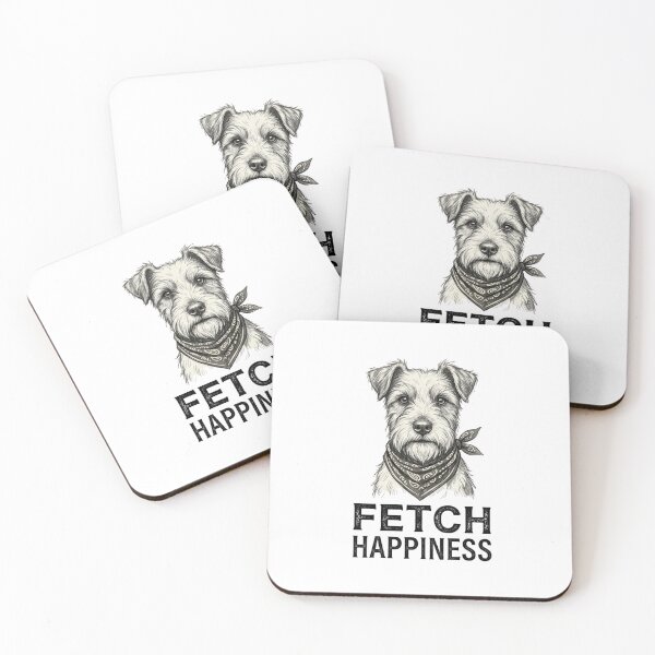 Item preview, Fetch Happiness Hand Drawn Terrier Schnauzer Sketch designed and sold by GiggleInkTees.