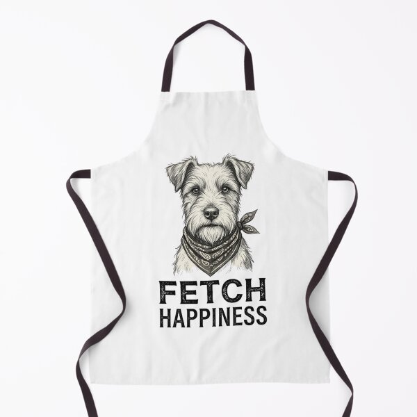 Item preview, Fetch Happiness Hand Drawn Terrier Schnauzer Sketch designed and sold by GiggleInkTees.